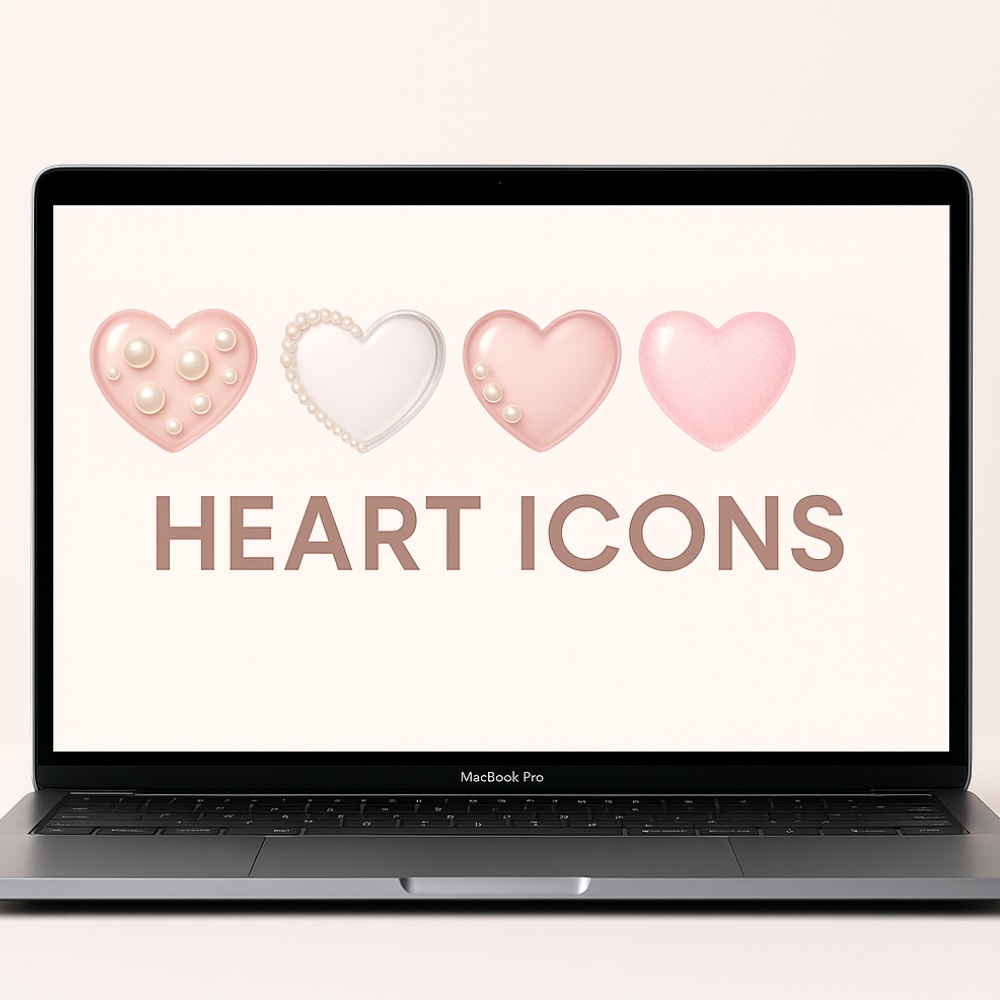 うるつや透明感のパステルハート20点セット|パール&リボン入りジェル風素材(PNG透過)