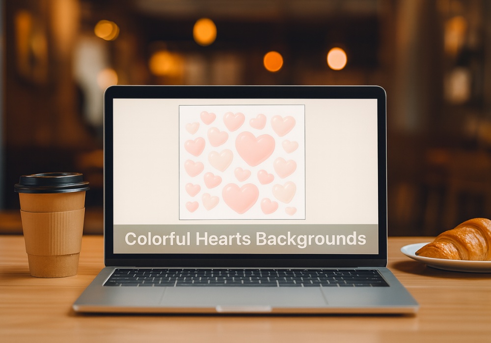 ぷるんジェルハート散らし 5色セット|ピンク・ラベンダー・ミント・レモン・ブルー|背景透過PNG 素材|Royal Glam うるちゅるガーリー