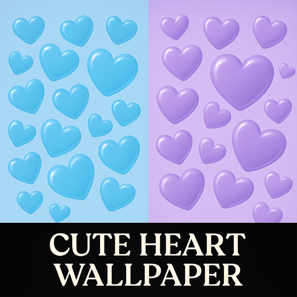 ぷるんジェルハート散らし 5色セット|ピンク・ラベンダー・ミント・レモン・ブルー|背景透過PNG 素材|Royal Glam うるちゅるガーリー