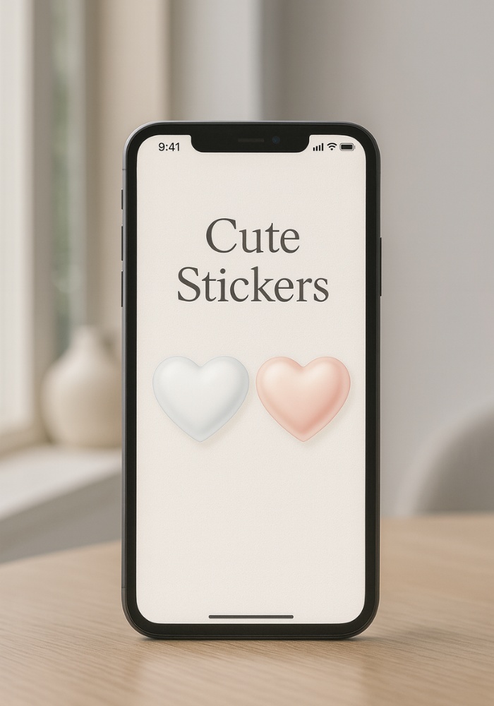 ミルキーパールハート クリップアート 5点セット|上品カラー・ぷるん質感・PNG素材・背景透過