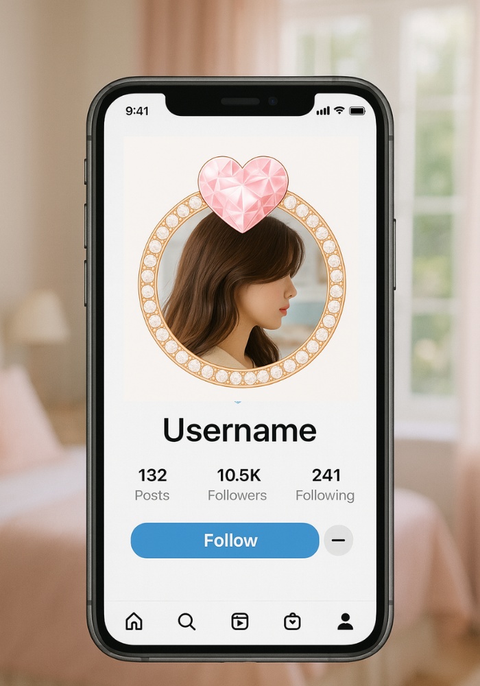 ジュエルハート&クラウン アイコンリング4点セット – ゴールド×宝石風・大人かわいい –