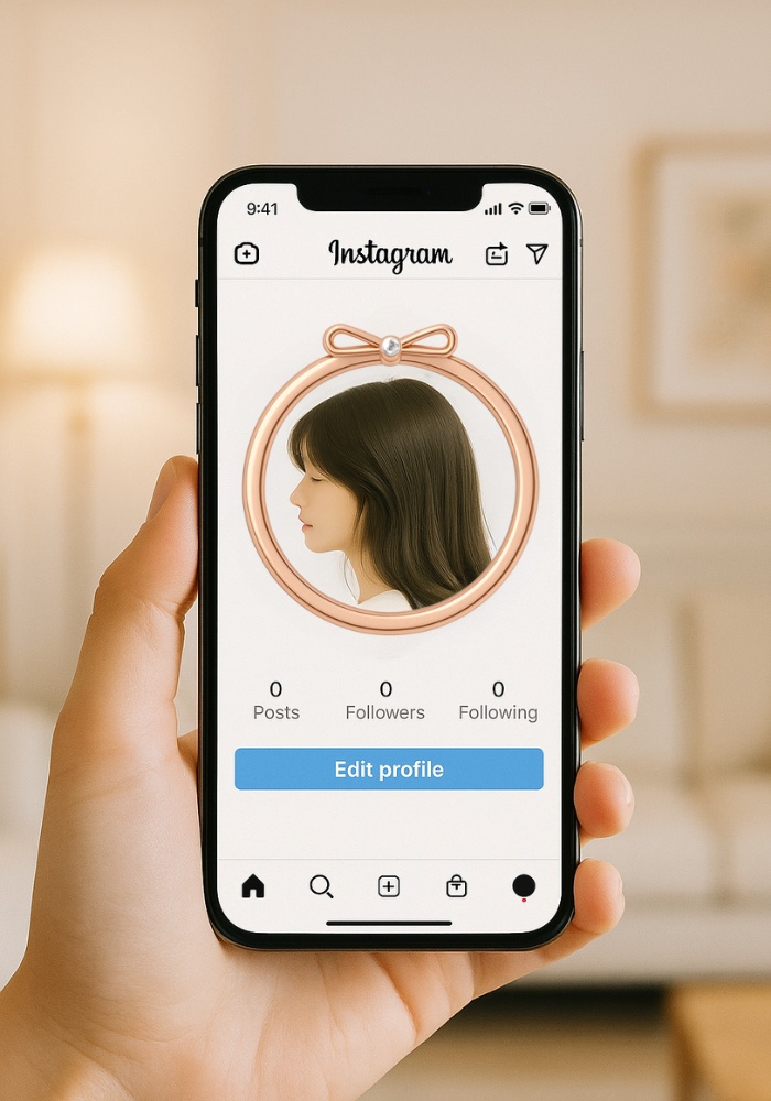 ピンクゴールド アイコンリング 4点セット クラウン・ハート・ダブルリング・リボン|上品ゴージャス フレーム素材