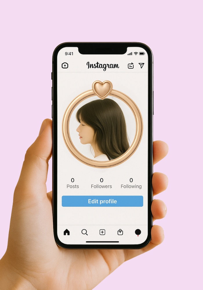 ピンクゴールド アイコンリング 4点セット クラウン・ハート・ダブルリング・リボン|上品ゴージャス フレーム素材