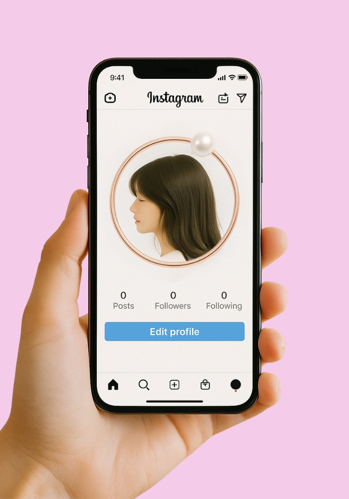 ピンクゴールド アイコンリング 4点セット ハート・パール・リボン・ジュエル|大人かわいい フレーム素材