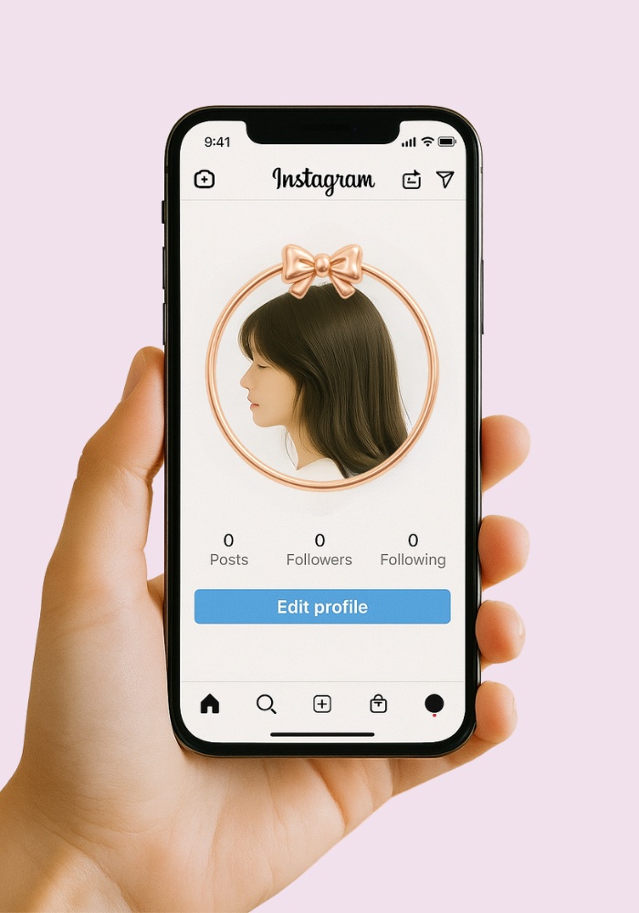 ピンクゴールド アイコンリング 4点セット ハート・パール・リボン・ジュエル|大人かわいい フレーム素材