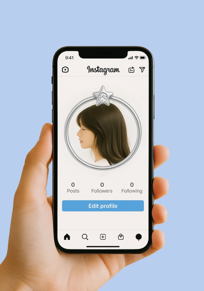 シルバー アイコンリング 4点セット リボン・スター・バタフライ・ハート|上品フェミニン フレーム素材