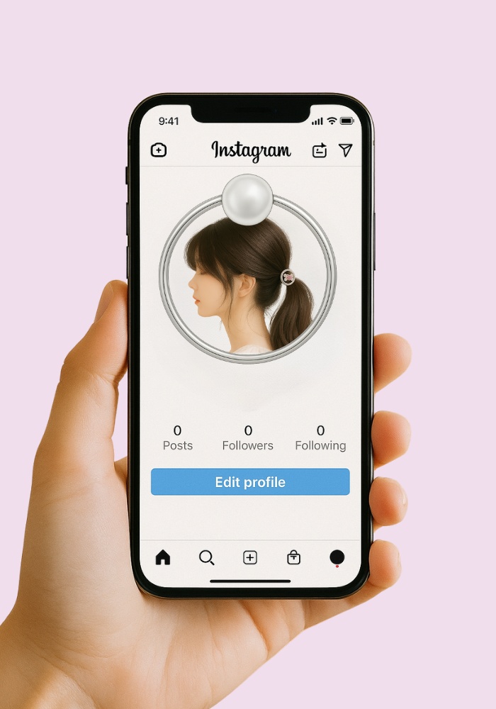 【アイコンリング】上品ゆめかわ|透過PNG|4点セット|シルバー・ピンクゴールド|パール・リボン・フラワー