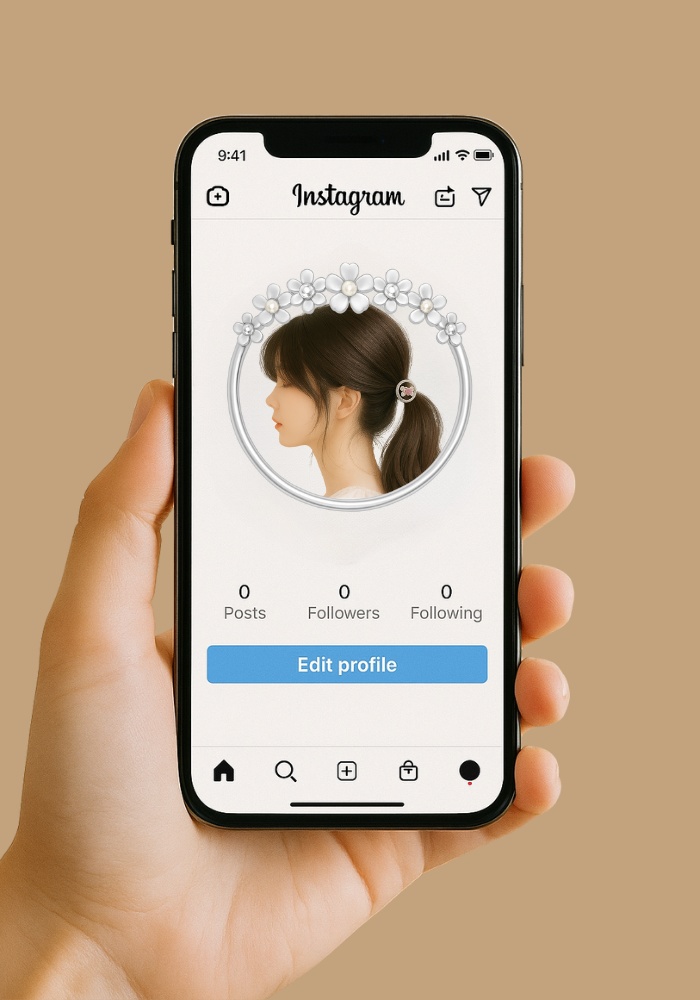 【アイコンリング】上品ゆめかわ|透過PNG|4点セット|シルバー・ピンクゴールド|パール・リボン・フラワー