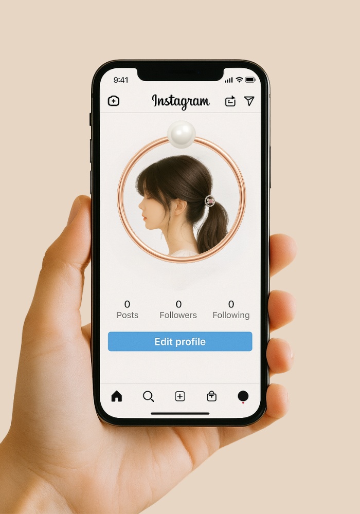 【アイコンリング】上品ゆめかわ|透過PNG|4点セット|シルバー・ピンクゴールド|パール・リボン・フラワー
