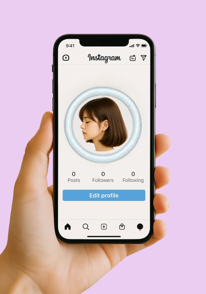 【アイコンリング】オーロラ|透過PNG|4点セット|ハートクラウン・パール・リボン|透明感・ゆめかわ