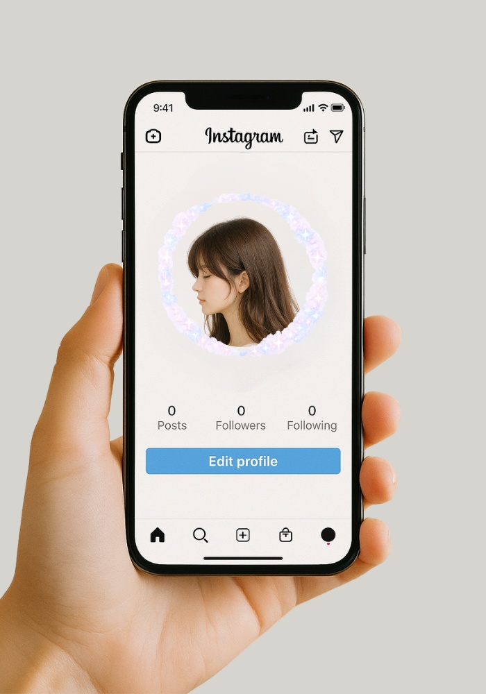 【オーバーレイ素材】きらめき縁取り|透過PNG|4点セット|宝石・パール・オーロラ