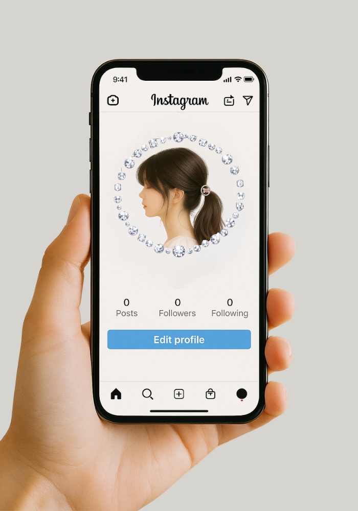 ジュエリー風アイコンオーバーレイ 4点セット 宝石・パール|重ね付け対応・上品キラキラ PNG