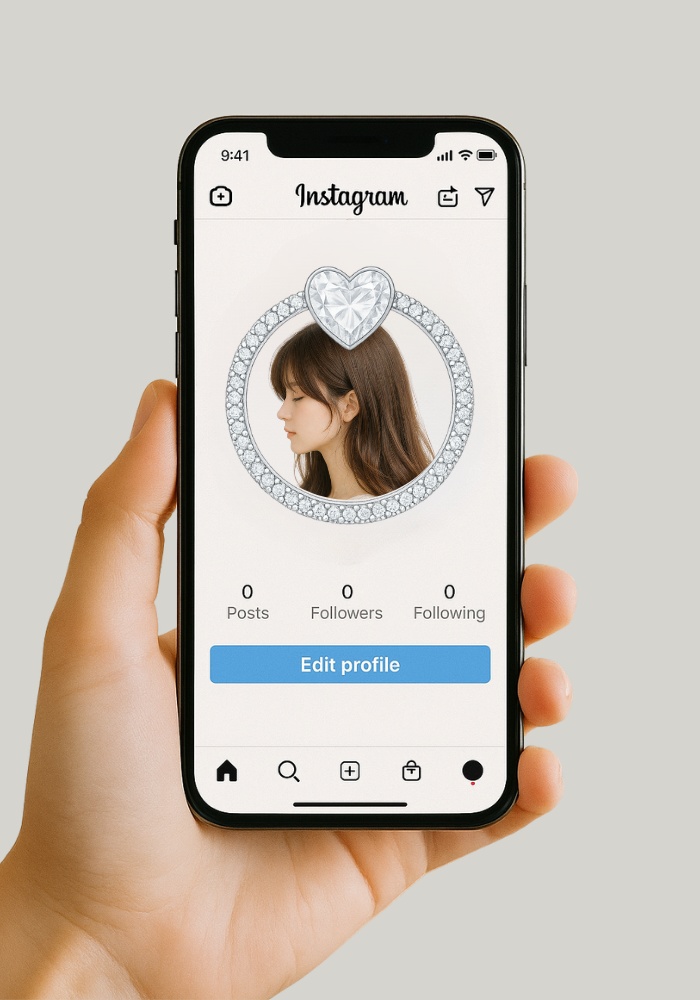 うるちゅるハート&ジュエルリング アイコン用リングオーバーレイ 3点セット