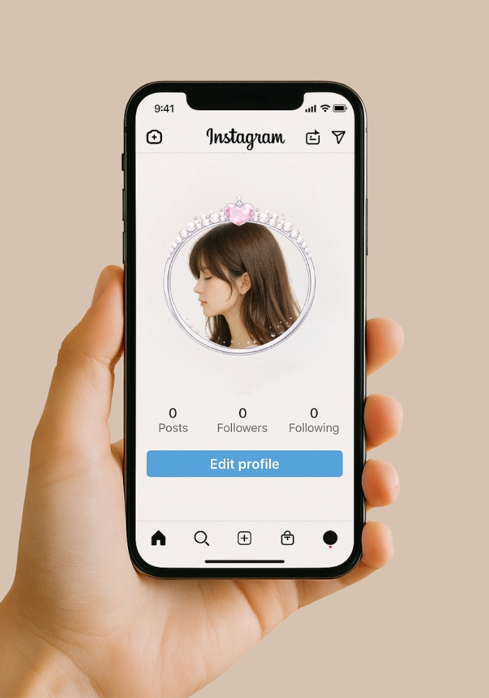 プリンセス アイコンリング 7点セット (リボン・パール・ティアラ|上品デザイン)