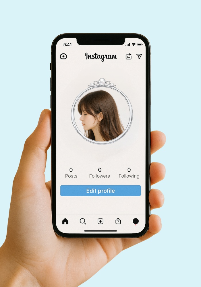 プリンセス アイコンリング 7点セット (リボン・パール・ティアラ|上品デザイン)