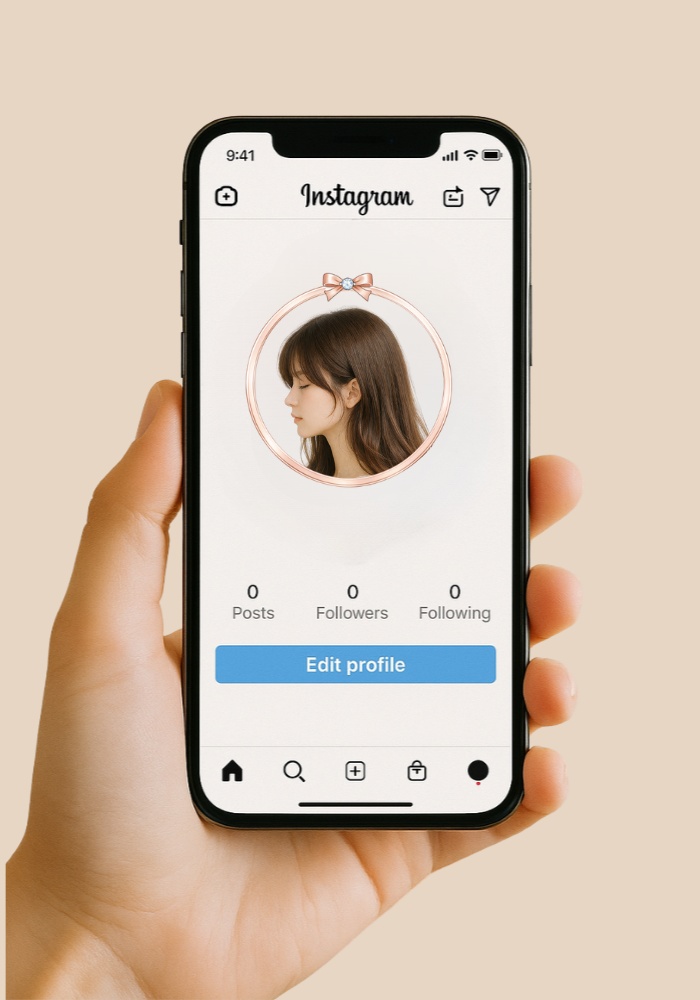 プリンセス アイコンリング 4点セット|ピンクゴールド リボン・フラワー・パール・ジュエル