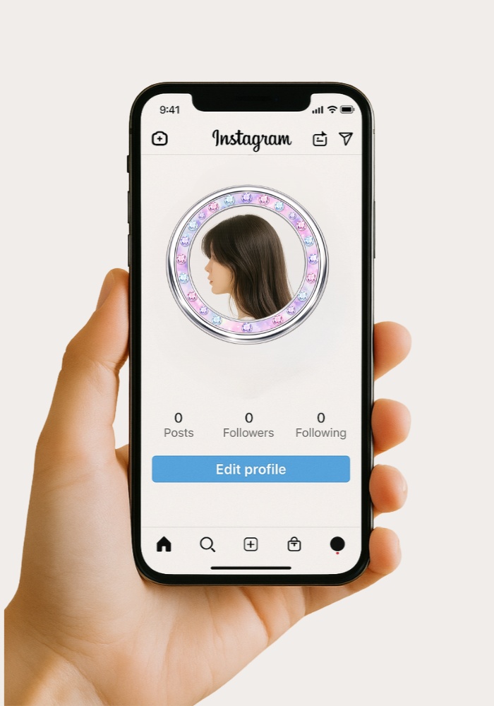 ジュエリー風アイコンリング4点セット シルバー&ローズゴールド|上品アイコンリング素材