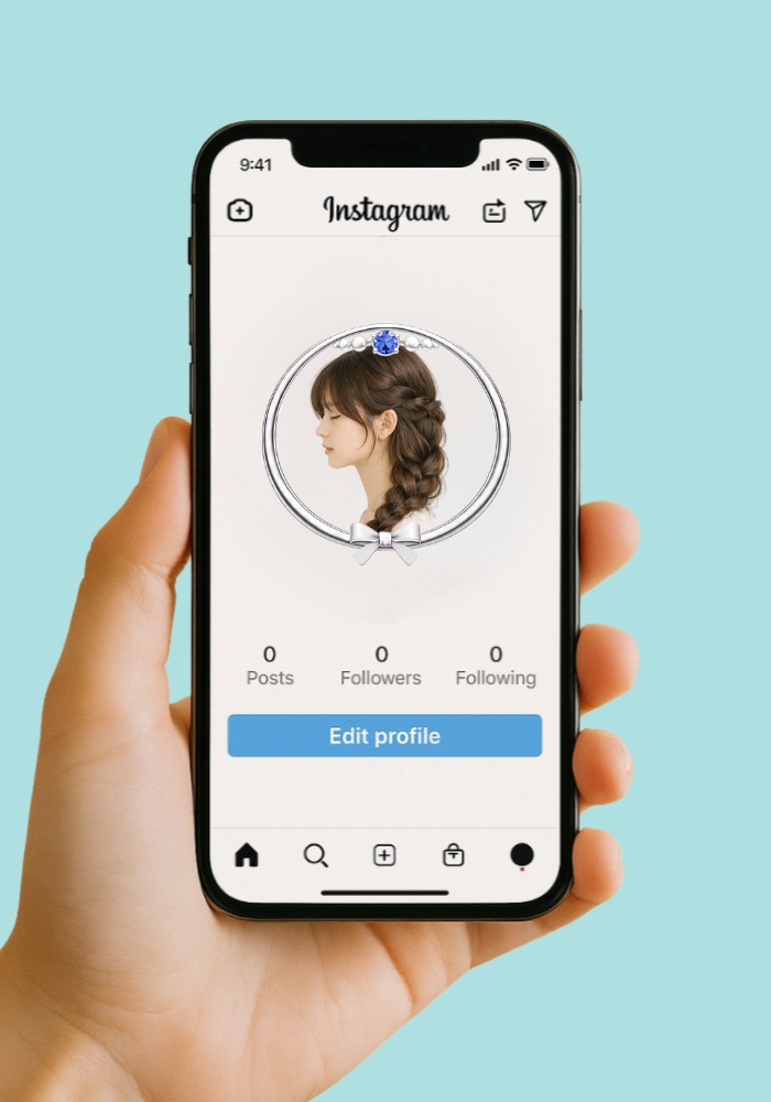 大人シック プリンセス アイコンリング 4点セット|ベルベットリボン&パール|上品ガーリー