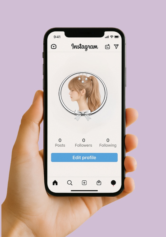 大人シック プリンセス アイコンリング 4点セット|ベルベットリボン&パール|上品ガーリー