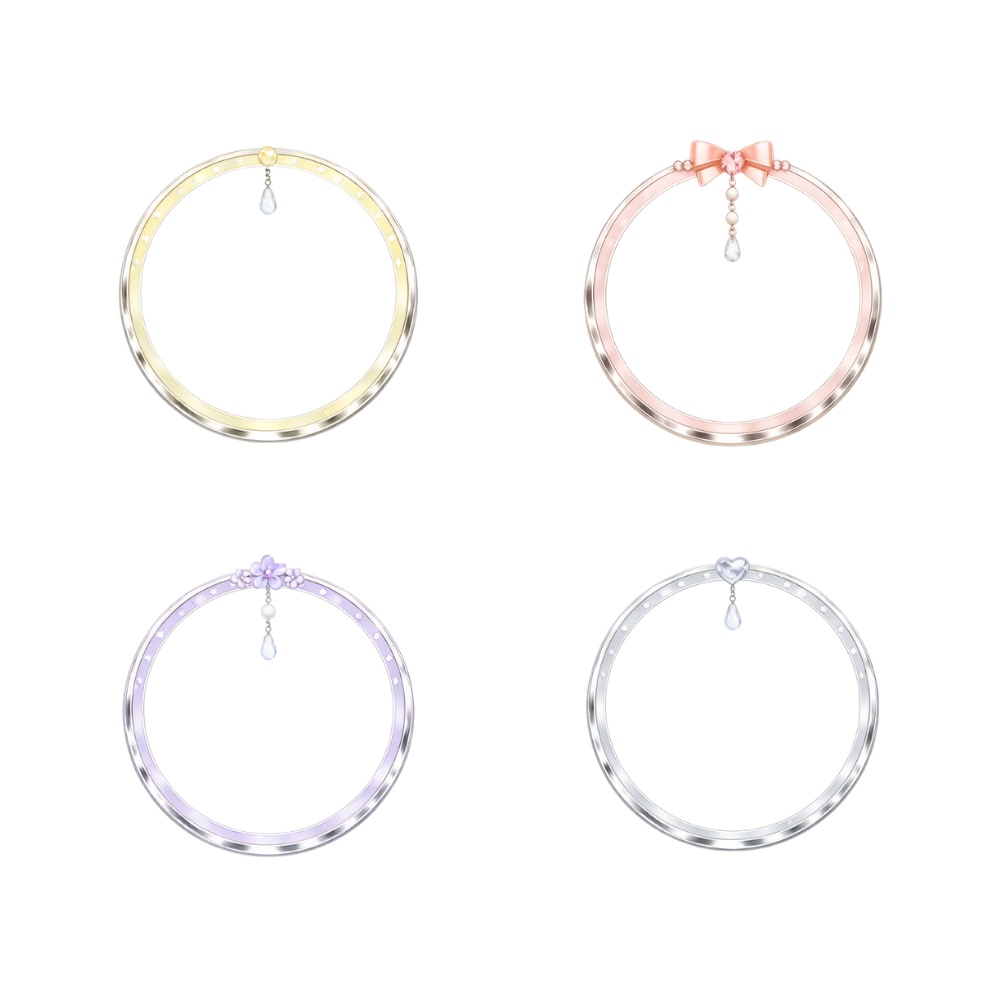 エレガントプリンセス アイコンリング 4点セット