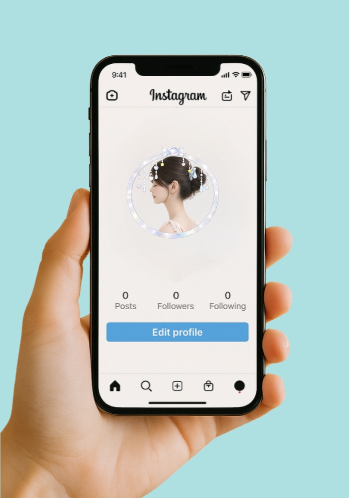 プリンセス アイコンリング |透過PNG|4点セット|ジャラジャラ装飾|パステルカラー ジュエリーフレーム