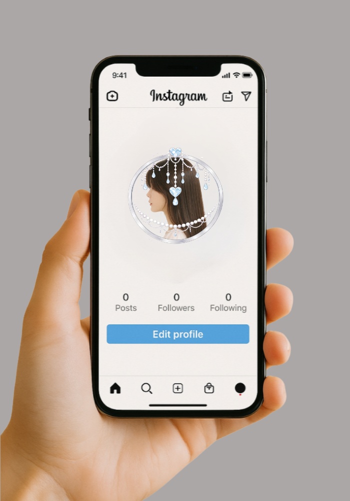 【アイコンリング】オーロラ クリスタル レイン|透過PNG|4点セット