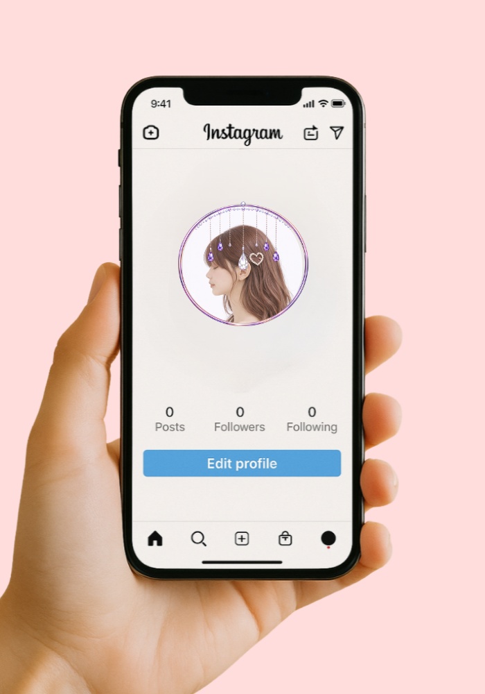 【アイコンリング】オーロラ クリスタルレイン|写真用・高級ジュエリー風|透過PNG 4点セット