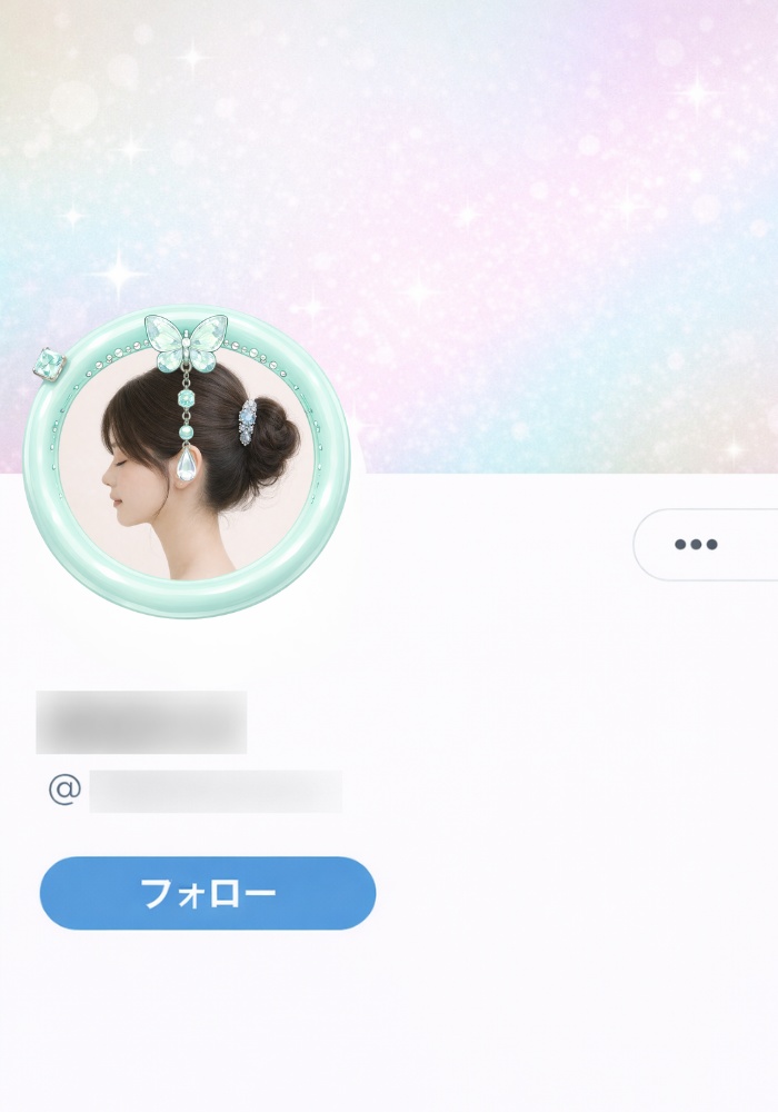 【アイコンリング】うるちゅるパステル アイコンリング 4点セット|ハート・蝶・宝石|透過PNG|プロフィール用フレーム素材