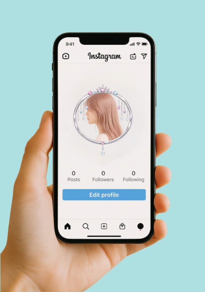 【アイコンリング】プリンセスレース&ジュエリー 4点セット|透過PNG|雫・ハート・リボン|上品ガーリー フレーム素材