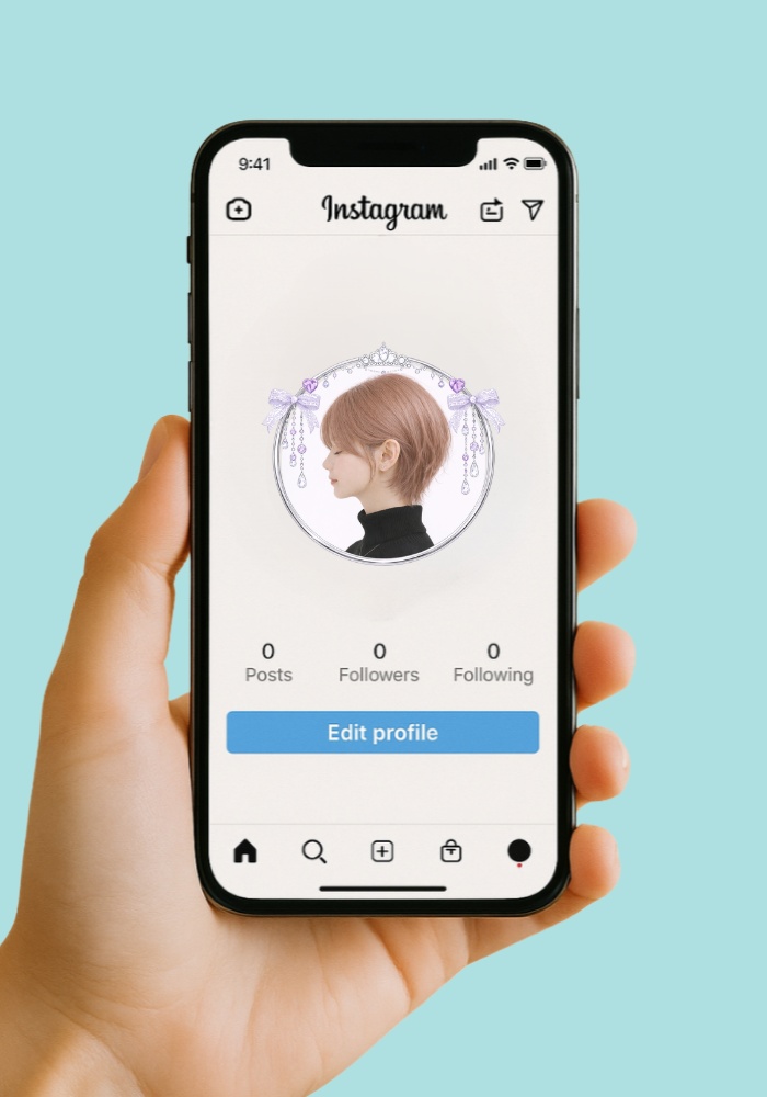 【アイコンリング】プリンセス&ブライダル アイコンリング 4点セット|透過PNG|リボン・レース・ハート・雫|上品ガーリー フレーム素材