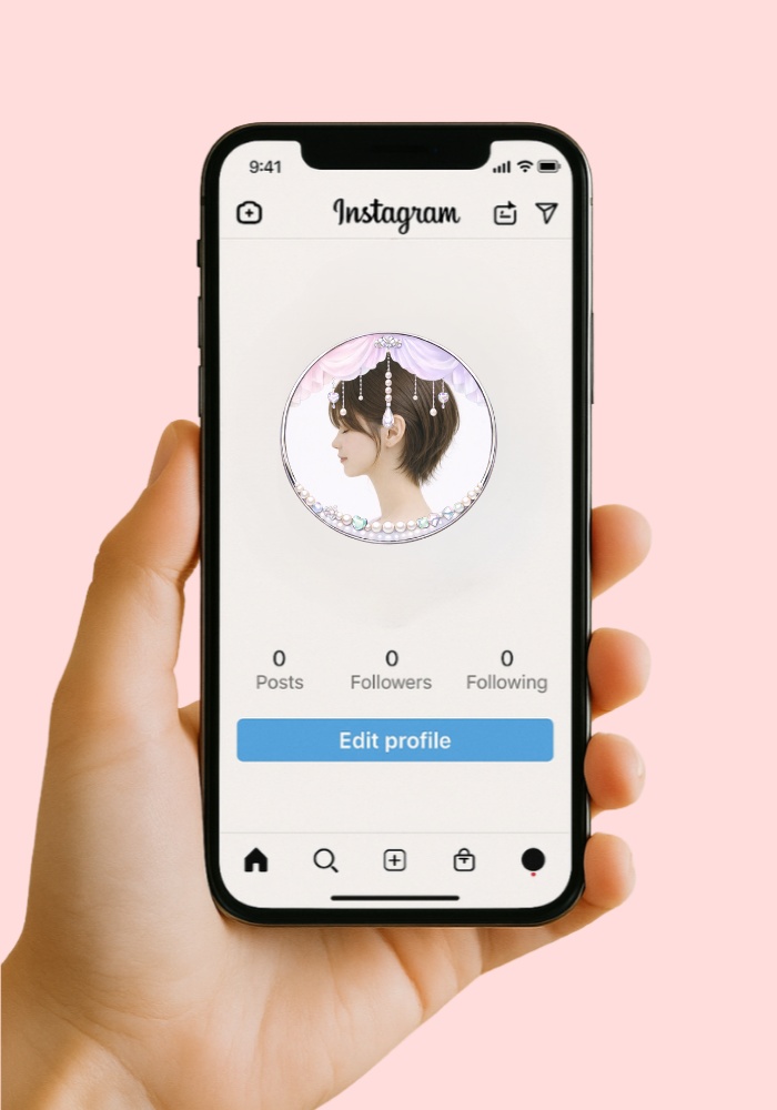 【アイコンリング】レースカーテン&ハートジュエル アイコンリング 5点セット|透過PNG|ブライダル・プリンセス|雫パール SNSアイコン用 フレーム素材