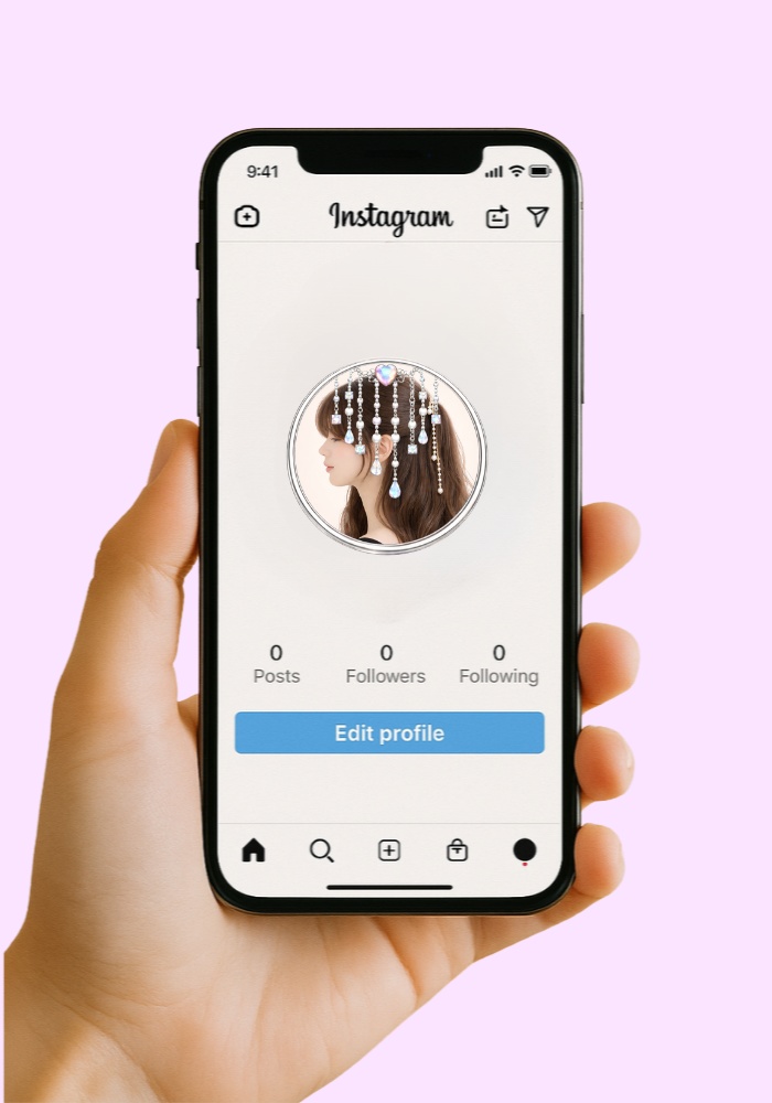 【アイコンリング】オーロラ雫&ハートガーランド アイコンリング4点セット|透明感ジュエリー・ガーリー装飾・透過PNG