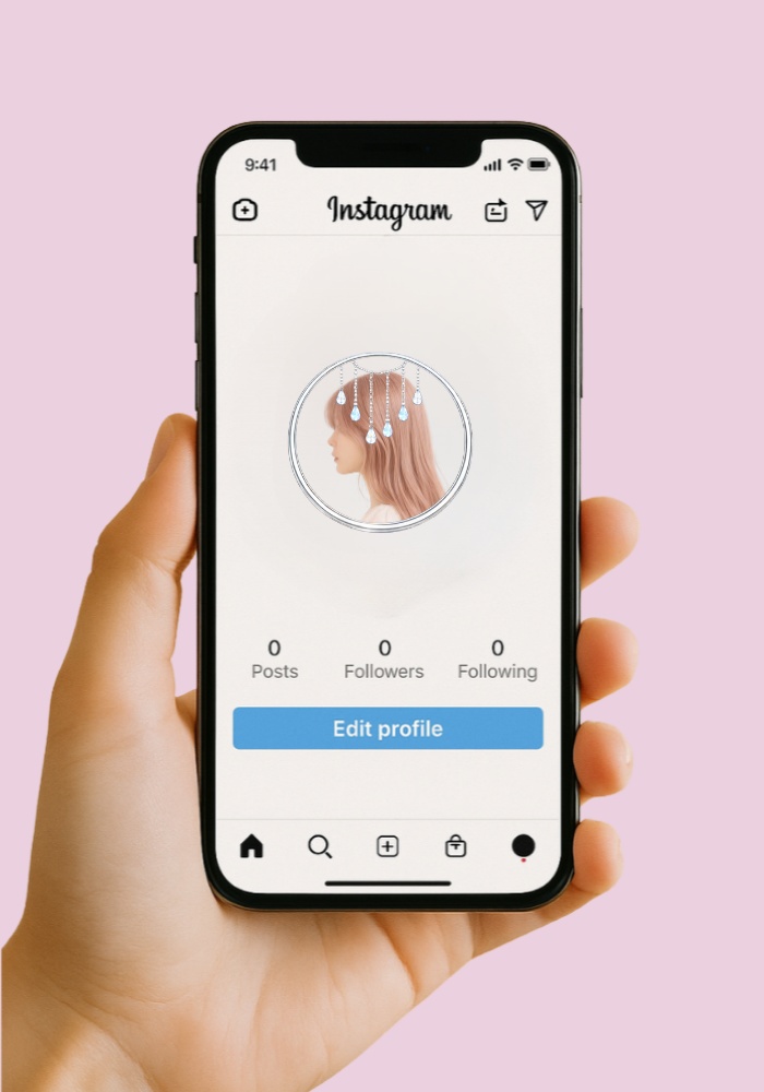 【アイコンリング】オーロラ雫&ハートガーランド アイコンリング4点セット|透明感ジュエリー・ガーリー装飾・透過PNG