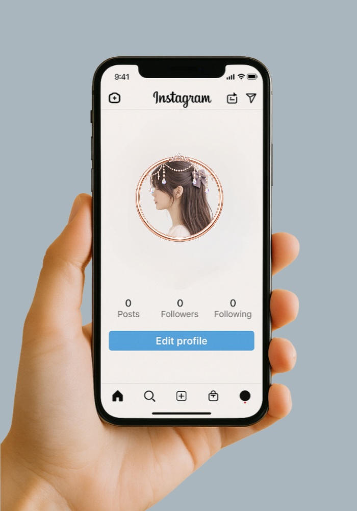 【アイコンリング】ローズゴールド&ラベンダー ジュエルリボンリング 4点セット|パール・雫・ガーリー|透過PNG