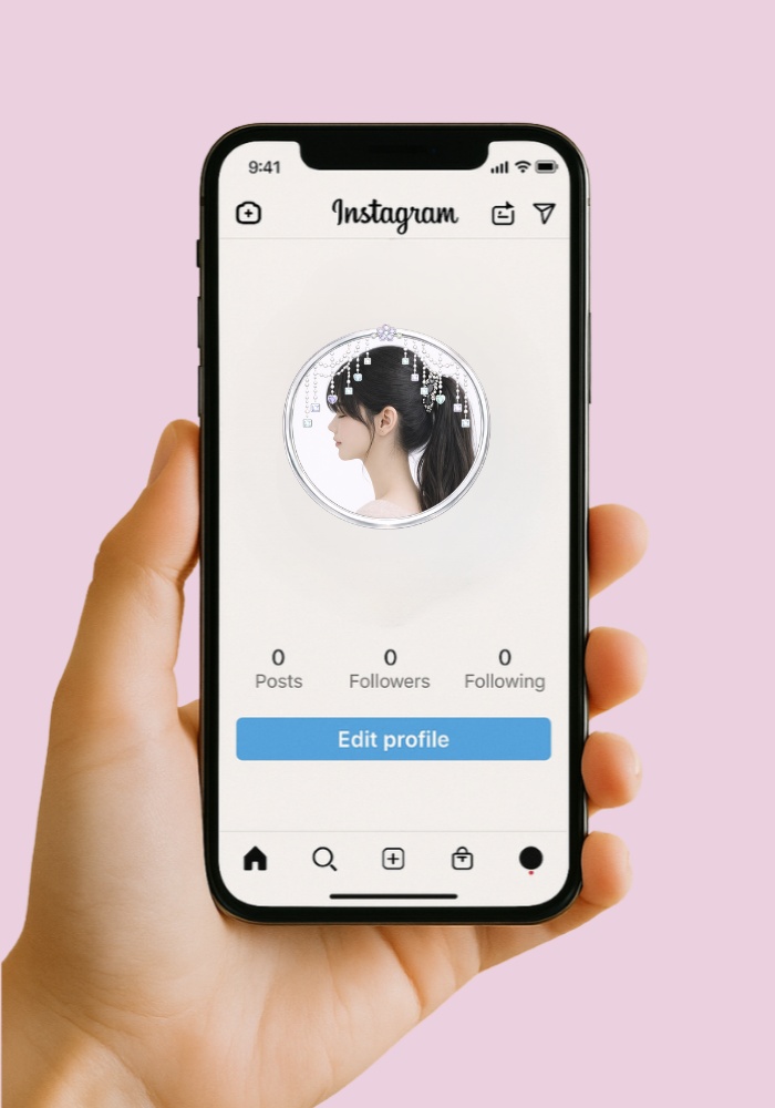 【アイコンリング】パール&ジュエルカーテン 4点セット|上品・透明感・ブライダル風|透過PNG