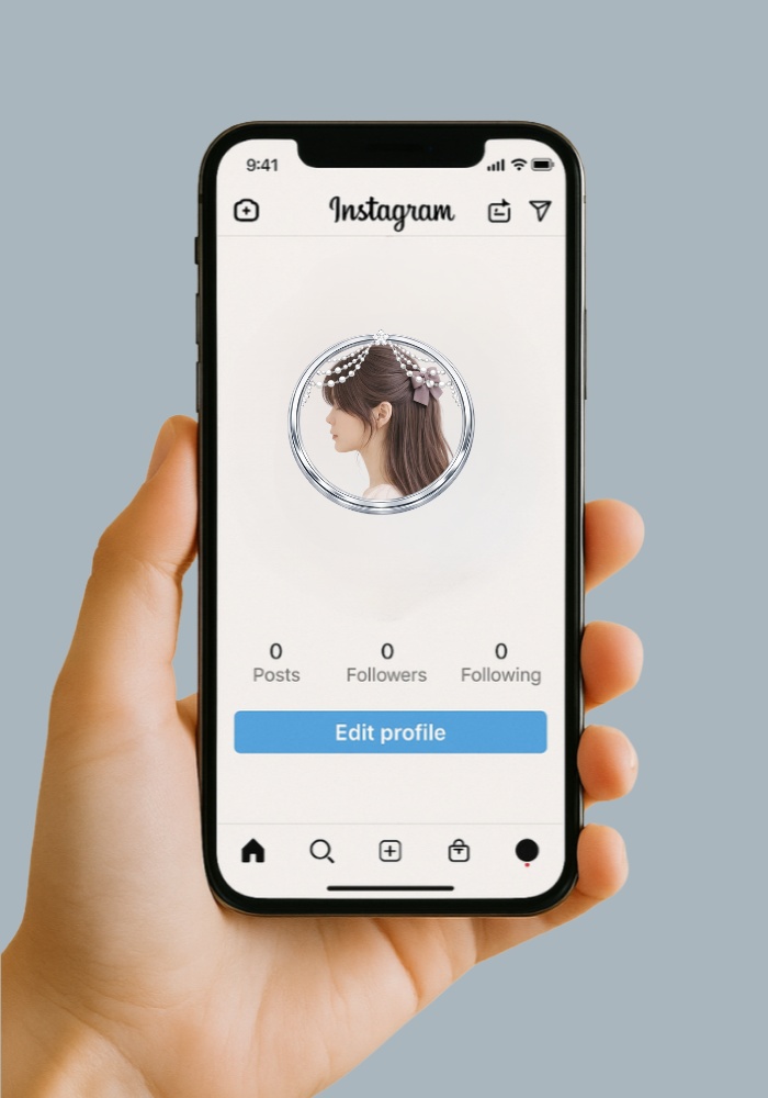 【アイコンリング】パールガーランド プリンセスリング 4点セット|透過PNG|上品・姫系・淡色ジュエル