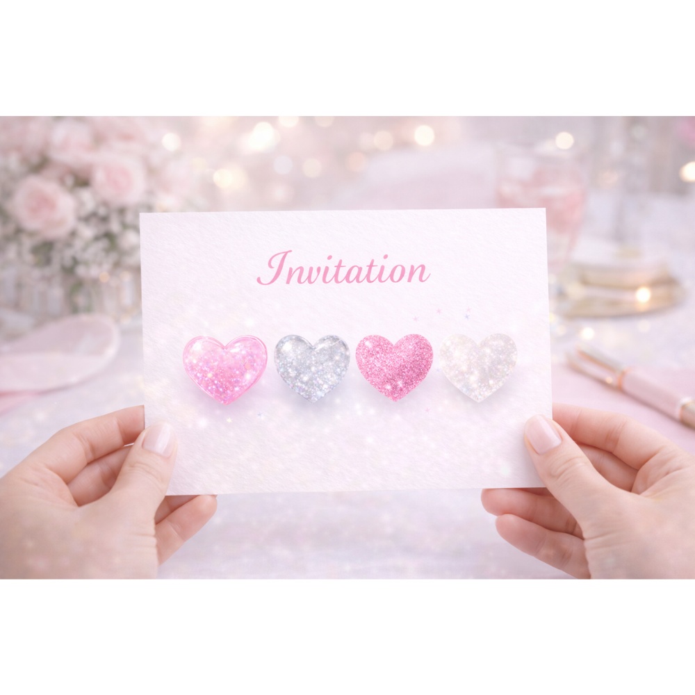 【ハート素材】キラキラグリッターハート16点セット|透過PNG|オーロラ・パステル・ラメ・宝石風|アイコン・デザイン素材