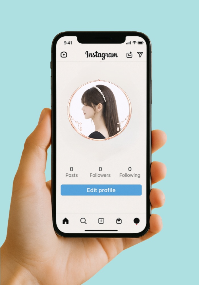 【アイコンリング】上品ミニマル パール&リボン 4点セット|透過PNG|シンプルガーリー・ブライダル風・透明感PNG