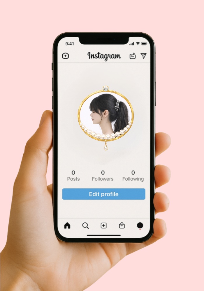 【アイコンリング】ティアラ&パール ジュエリーアイコンリング 4点セット|ブライダル・姫系・高見えフレーム