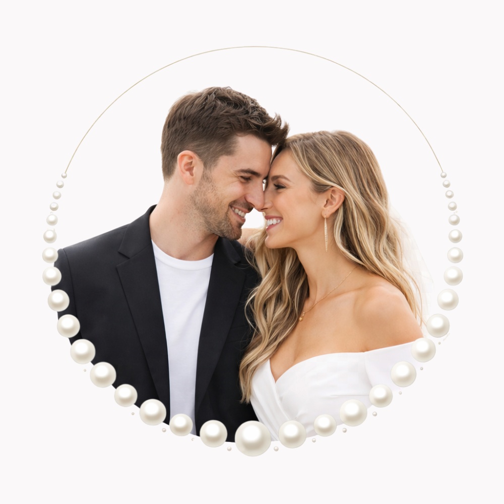 【ブライダルフレーム12点セット】上品フラワー&パール|結婚式・招待状・ウェルカムスペース用PNG素材