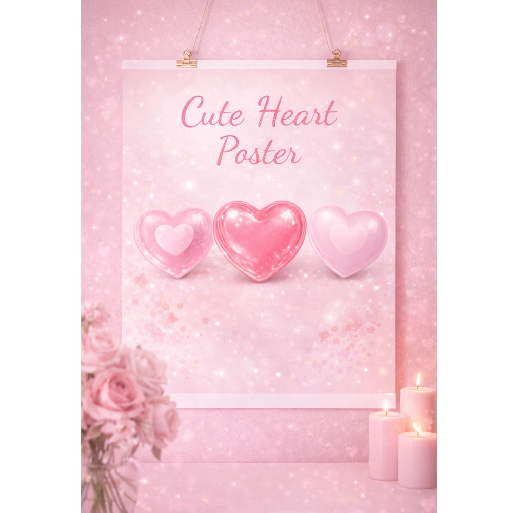 【ハート素材】きらめくゼリー&ガラス風ハート 12点セット|透過PNG|アイコン・配信・装飾用