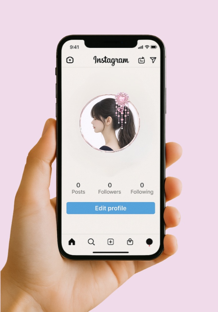 【アイコンリング】パステルクリスタルハート アイコンリング4点セット|上品・清楚・透明感