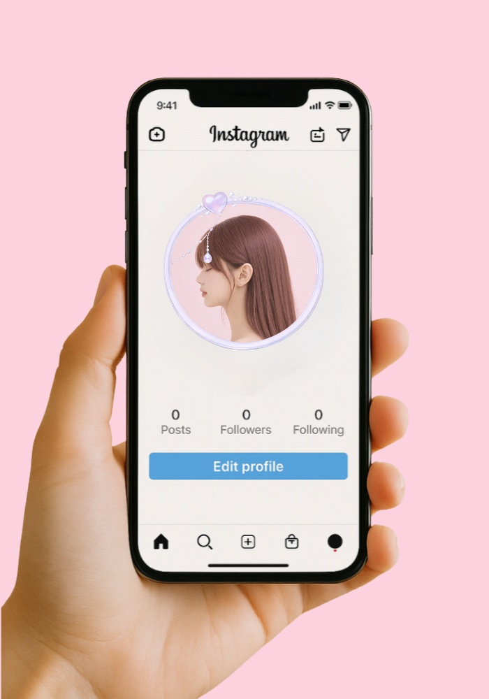 【アイコンリング】ミルキーハート&パール アイコンリング4点セット|淡色・透明感・ガーリー