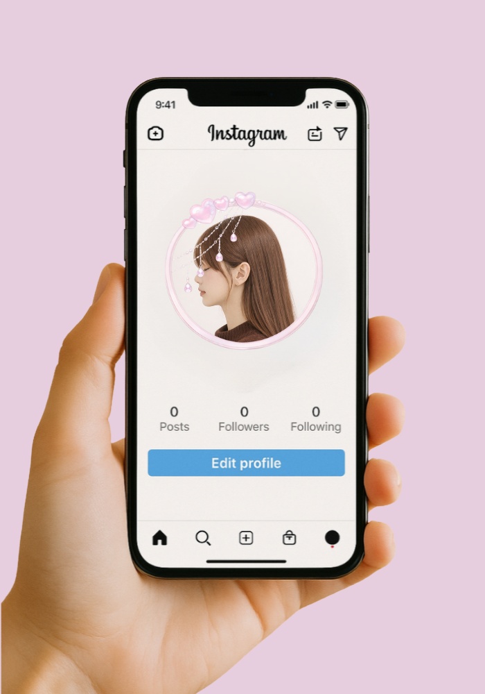 【アイコンリング】ミルキーハート&パール アイコンリング4点セット|淡色・透明感・ガーリー