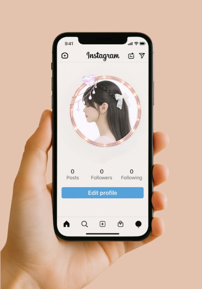 【アイコンリング】パステルリボン&クリスタル アイコンリング4点セット|淡色・上品・透明感