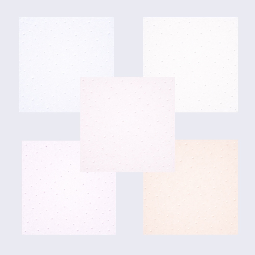 【背景素材】淡色ドットエンボス背景 5色セット|パステル・清楚・上品|透過PNG・正方形・SNS対応