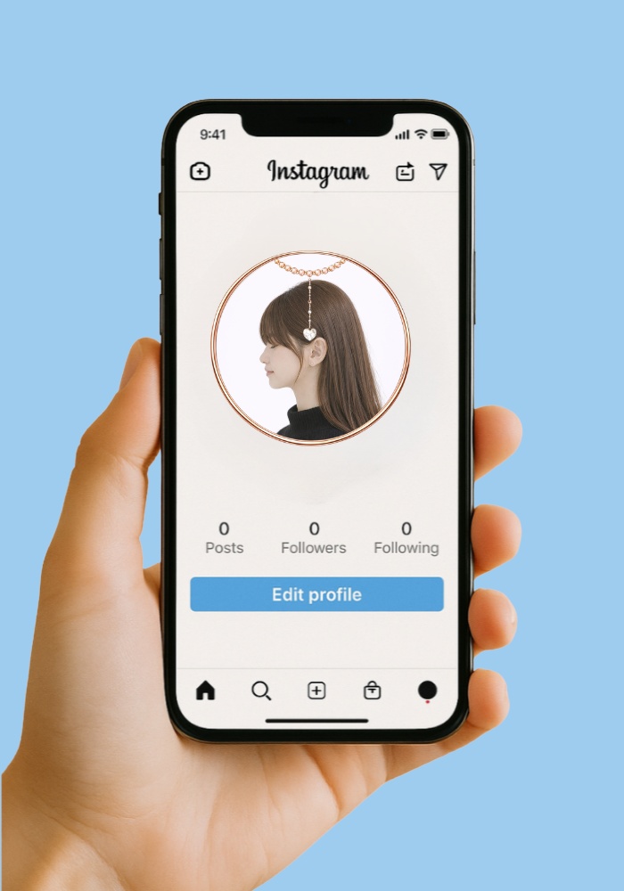 【アイコンリング】リボン×縦垂れチャーム 上品ガーリー4点セット|透過PNG