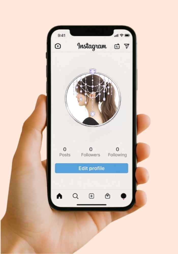 【アイコンリング】シルバーシャンデリア装飾4点セット 透過PNG。雫ビジュー揺れデザイン