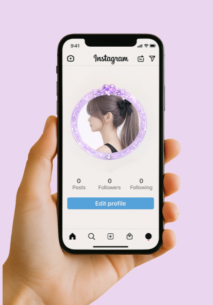 【アイコンリング】カラージュエルハートリング7点セット 透過PNG