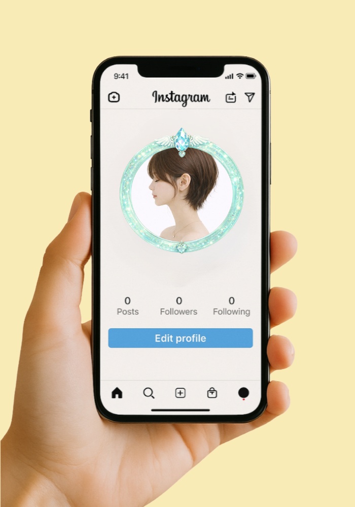 【アイコンリング】カラージュエルハートリング7点セット 透過PNG
